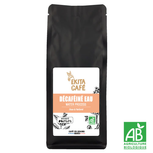 Café bio en grains Décaféiné à l'eau 1 kg