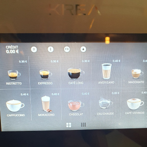 Distributeur de boissons chaudes Necta KREA TOUCH + installation offerte