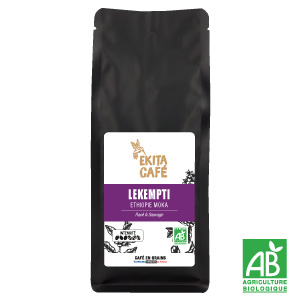 Caf bio en grains Ethiopie Moka LEKEMPTI 250g
