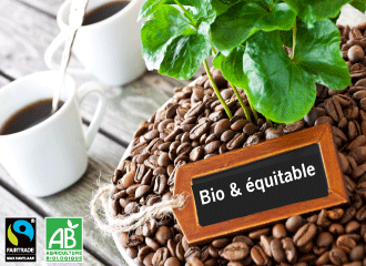 Caf en grains bio quitable & fair trade
